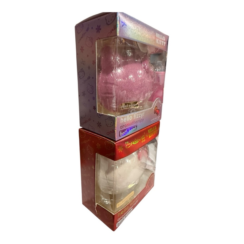 Hello Kitty x The Crème Shop Aromatherapy Bath Bombs Limited Edition x2 NEW - Picture 5 of 5